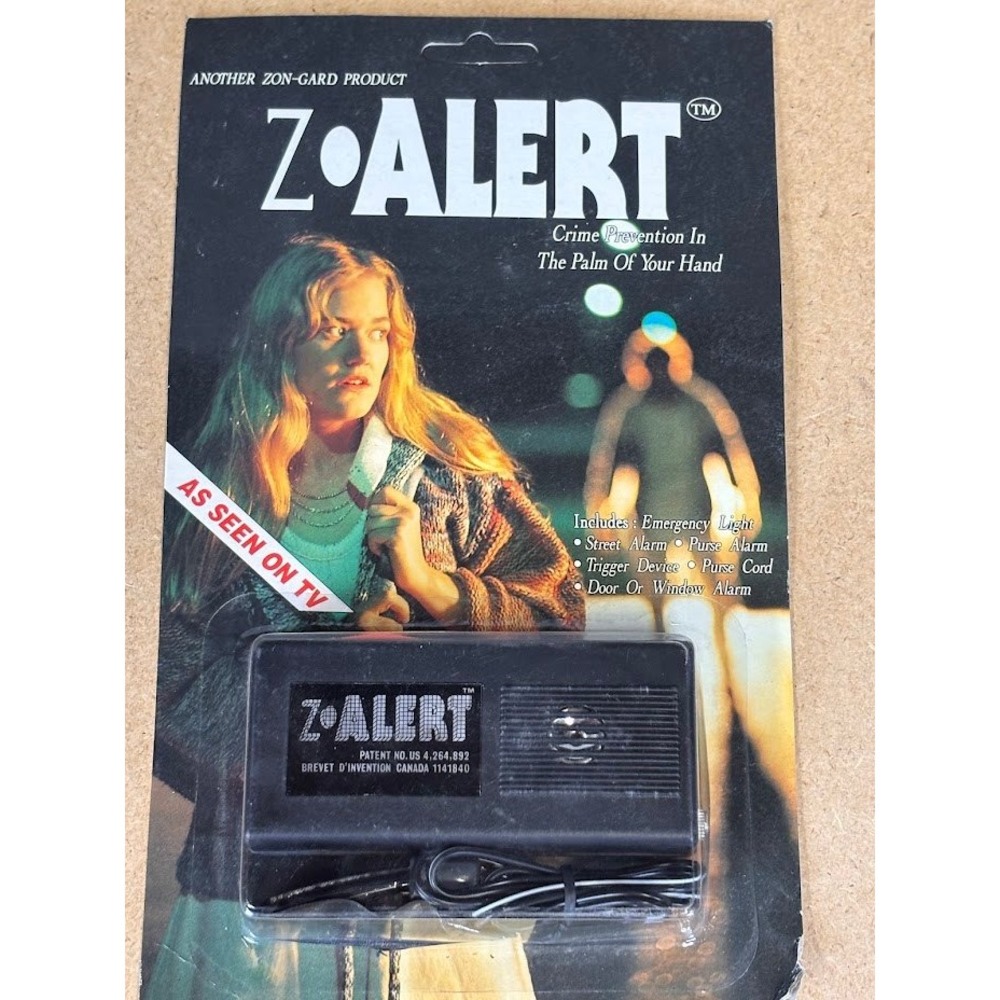 Vintage Z-Alert Personal‎ Security Alarm Flashlight Zon-Gard As Seen On TV New